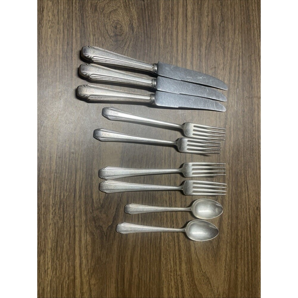 Reed and Barton STYLIST Silverplated 9 Piece Flatware Replacement‎ Set